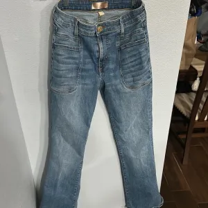 KUT Ana High Rise Flare Stylish Blue Women's Jeans