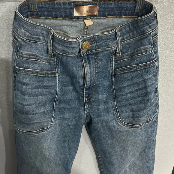 KUT Ana High Rise Flare Stylish Blue Women's Jeans