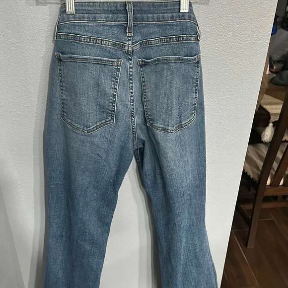 KUT Ana High Rise Flare Stylish Blue Women's Jeans