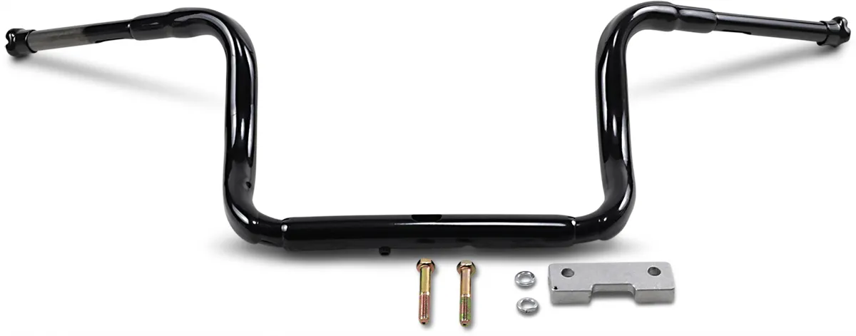 LA Choppers LA-7322-12B 1-1/2in. Grande Touring Ape Hanger Handlebars - 12in. Rise - Gloss Black