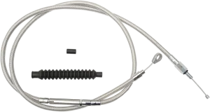 LA Choppers LA-8110C19 Stainless Steel Clutch Line Kit - 18in.-20in. Ape Hangers