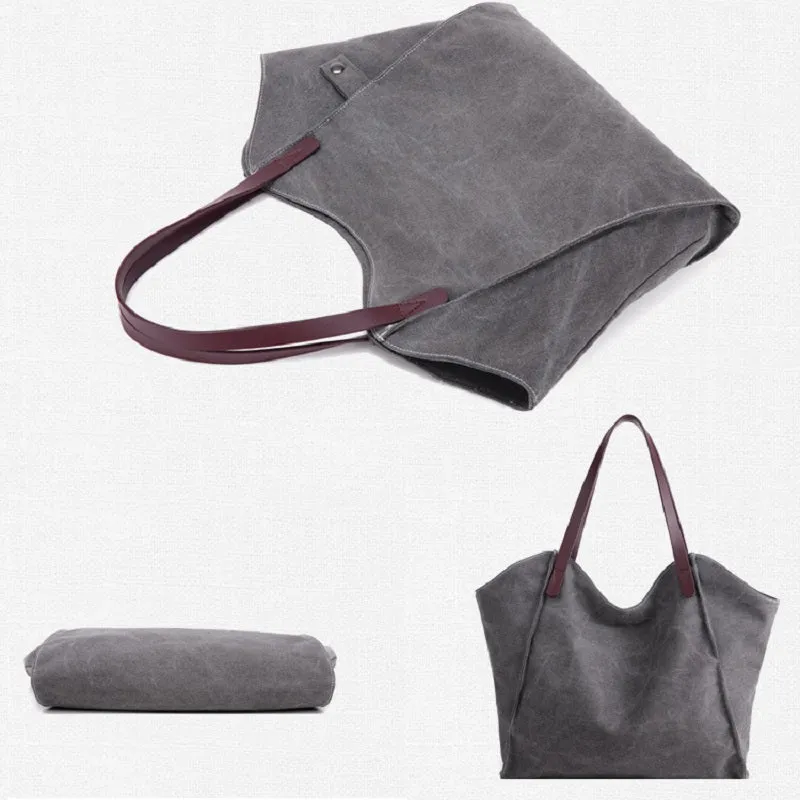 Large Capacity Canvas Handbag
