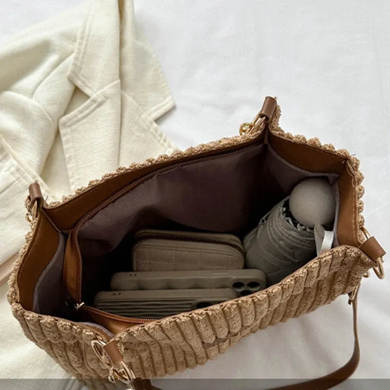 Layla™ - Chic Corduroy Tote Bag