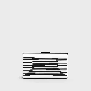 Layla white/black minaudière