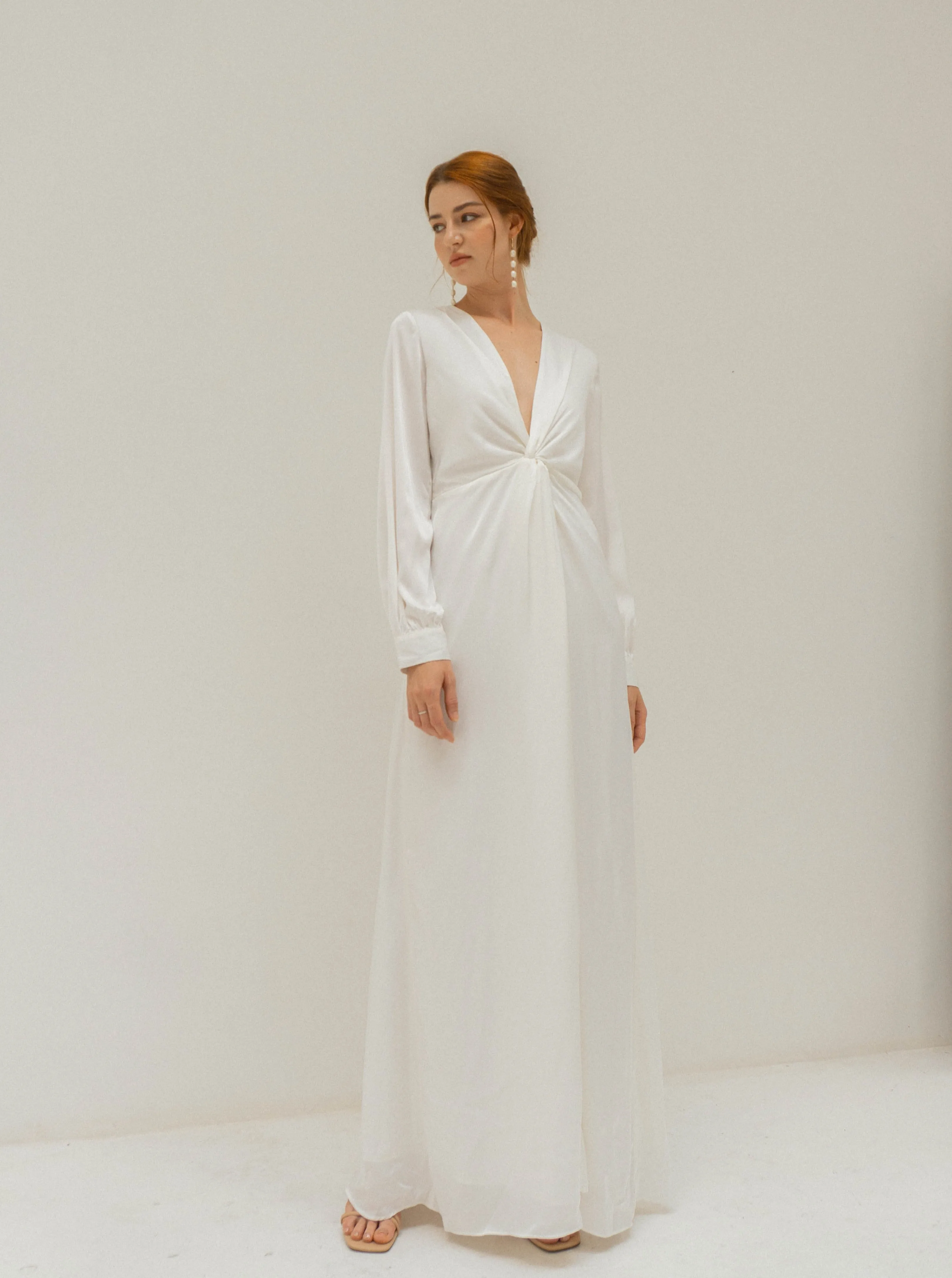 Lea Long Sleeves Floor Length Dress