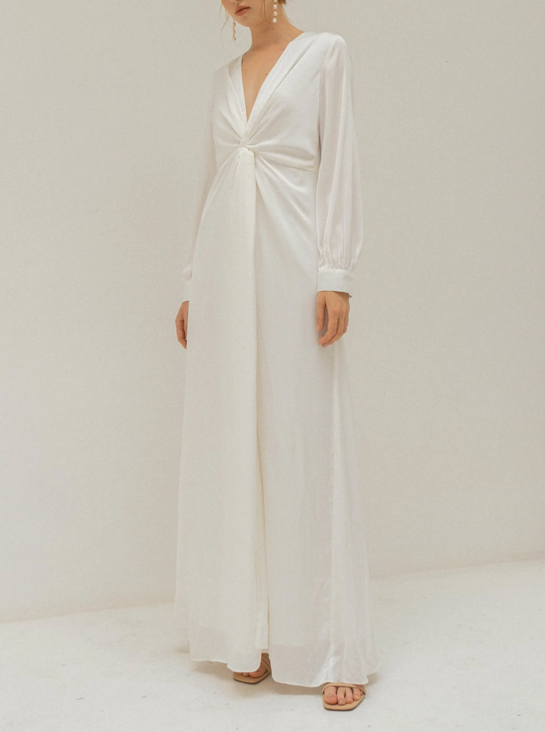 Lea Long Sleeves Floor Length Dress