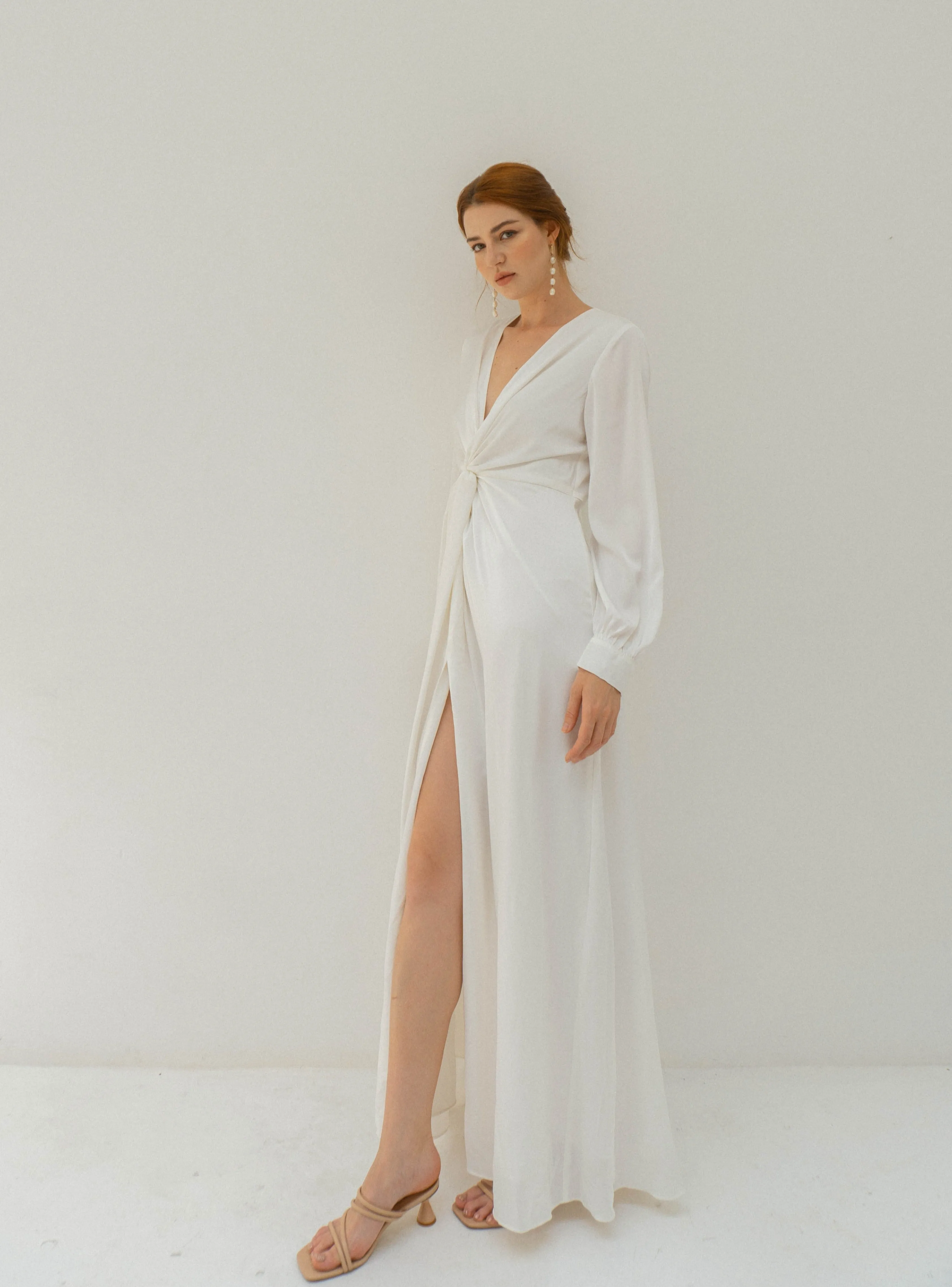 Lea Long Sleeves Floor Length Dress