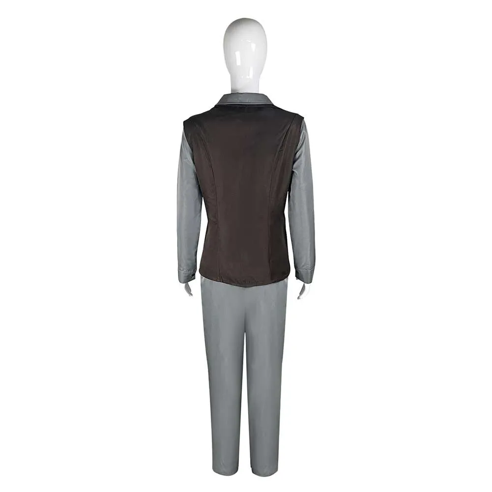 Leia Organa Solo Cosplay Costume Grey Outfits Halloween Carnival Suit