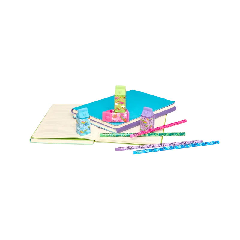 Lil' Juicy Box Scented Erasers   Sharpeners