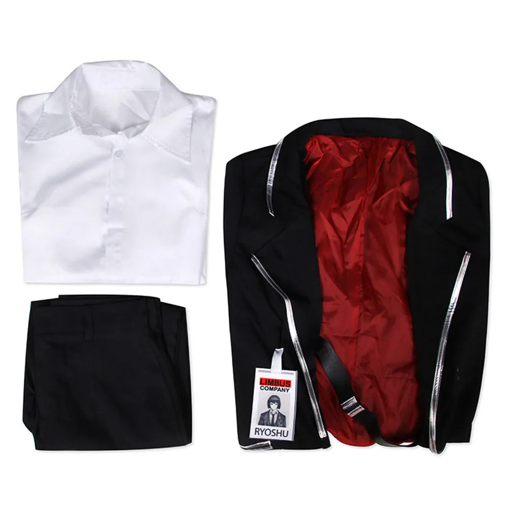 Limbus Company Ryoshu Cosplay Costume Black Outfits Halloween Carnival Suit