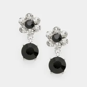 Little Girls Black Dangle Earrings | 163575
