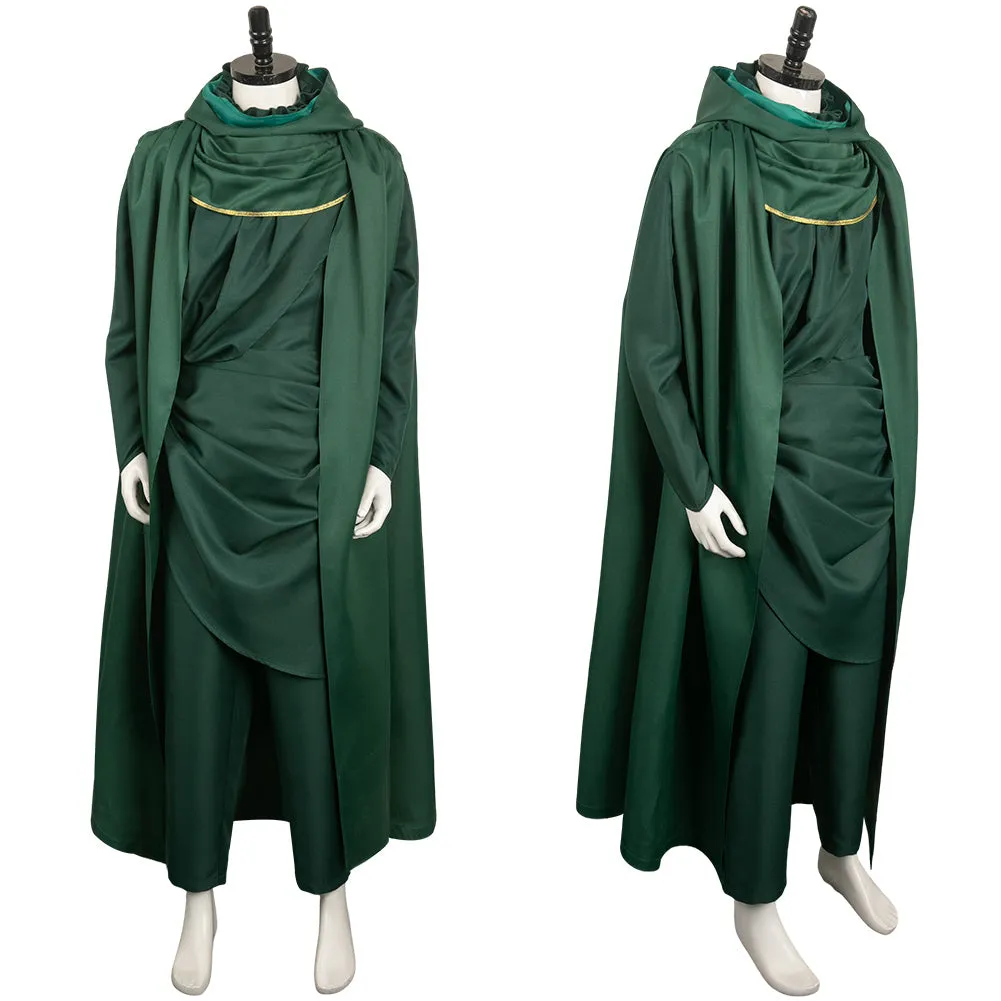 Loki Green Cloak Set Cosplay Costume Outfits Halloween Carnival