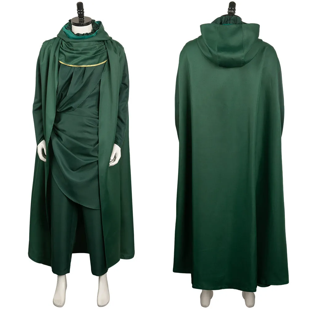 Loki Green Cloak Set Cosplay Costume Outfits Halloween Carnival
