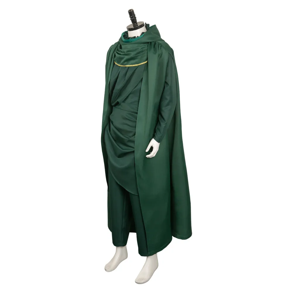 Loki Green Cloak Set Cosplay Costume Outfits Halloween Carnival