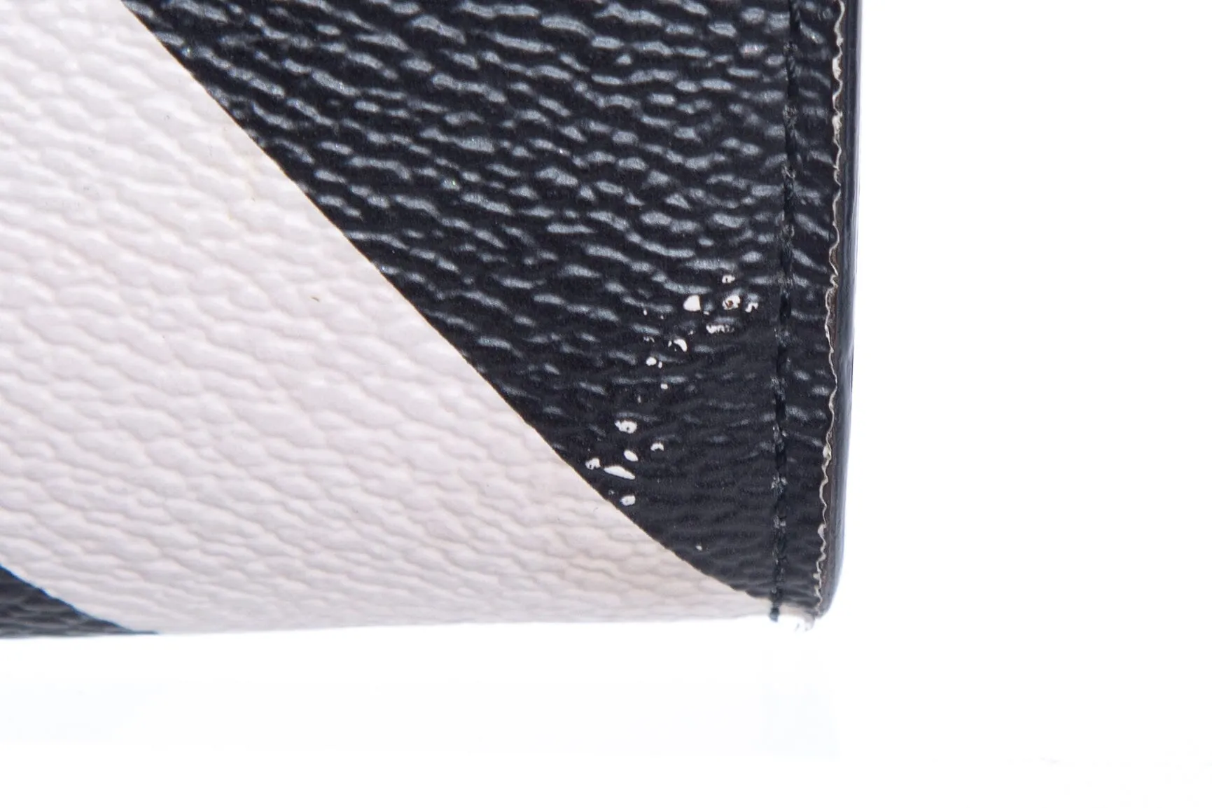 Louis Vuitton 2016 Black and White Twist Chain Studded Monogram Canvas WOC