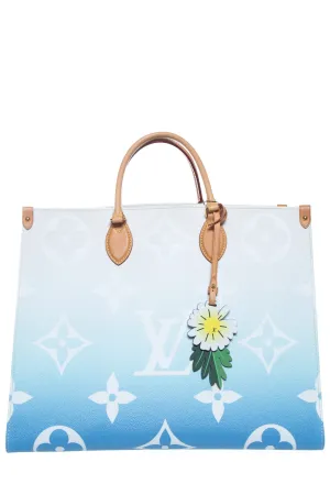 Louis Vuitton 2021 Blue Monogram Giant By The Pool Onthego Tote