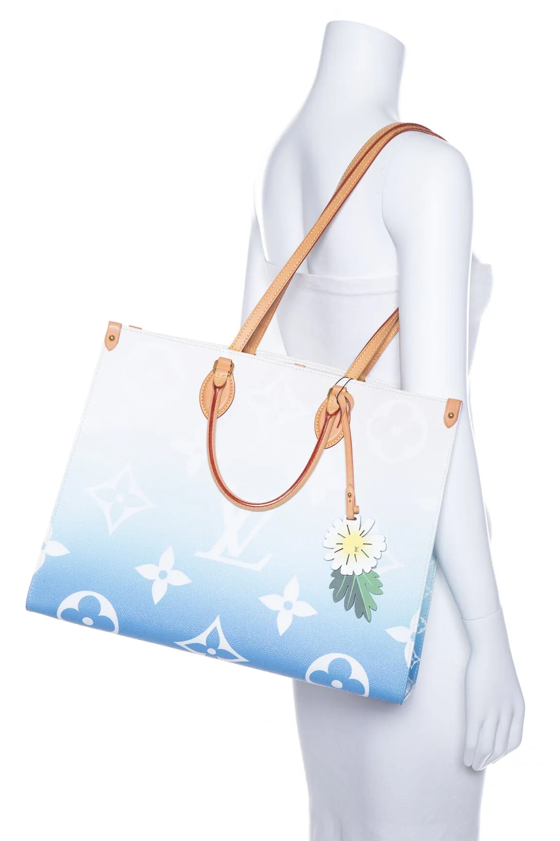 Louis Vuitton 2021 Blue Monogram Giant By The Pool Onthego Tote