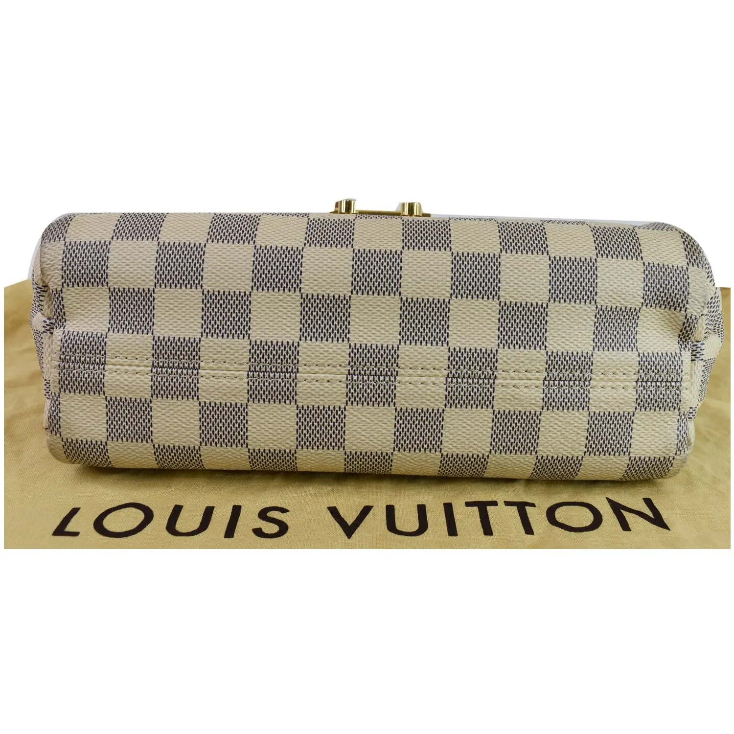 LOUIS VUITTON Croisette Damier Azur Shoulder Crossbody Bag White