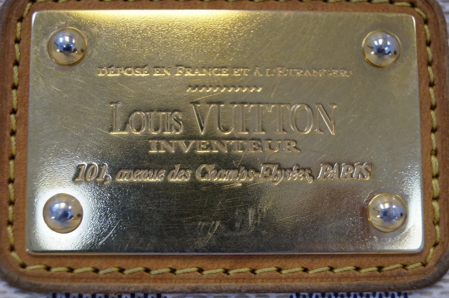 LOUIS VUITTON Damier Azur Pochette Eva Clutch Shoulder Bag