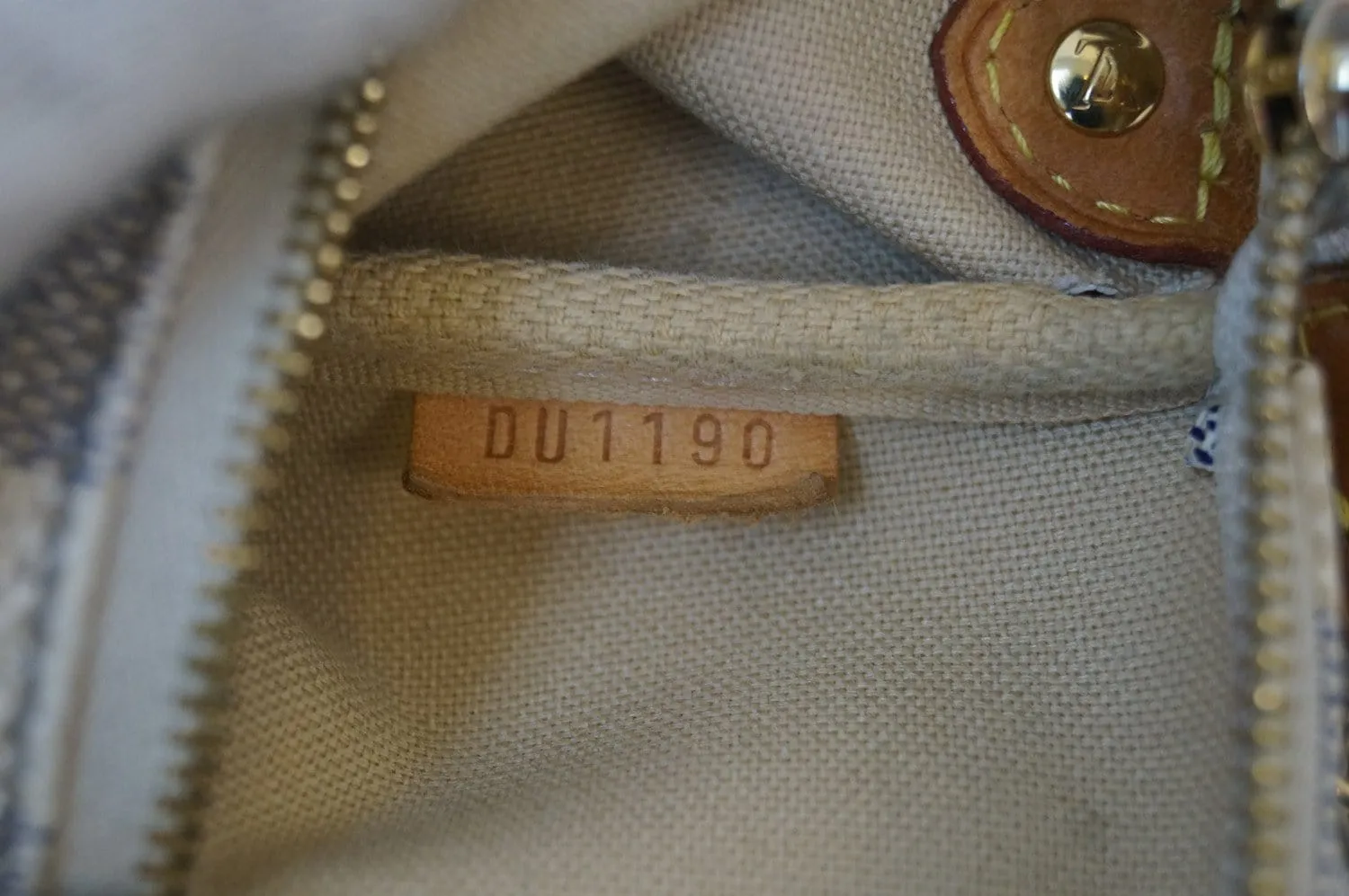 LOUIS VUITTON Damier Azur Pochette Eva Clutch Shoulder Bag