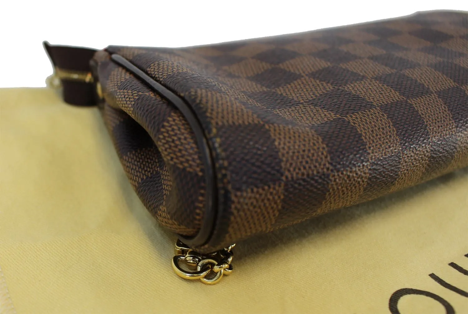 LOUIS VUITTON Damier Ebene Eva Accessories Pouch Crossbody