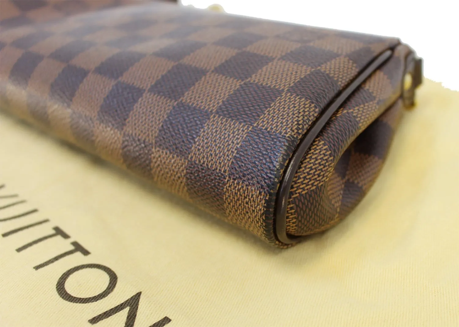 LOUIS VUITTON Damier Ebene Eva Accessories Pouch Crossbody