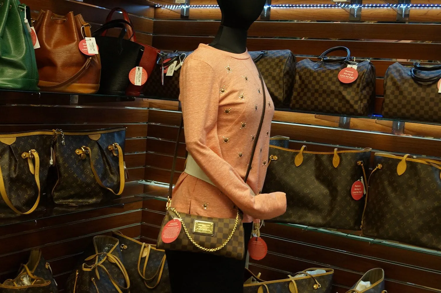 LOUIS VUITTON Damier Ebene Pochette Eva Clutch Shoulder Bag
