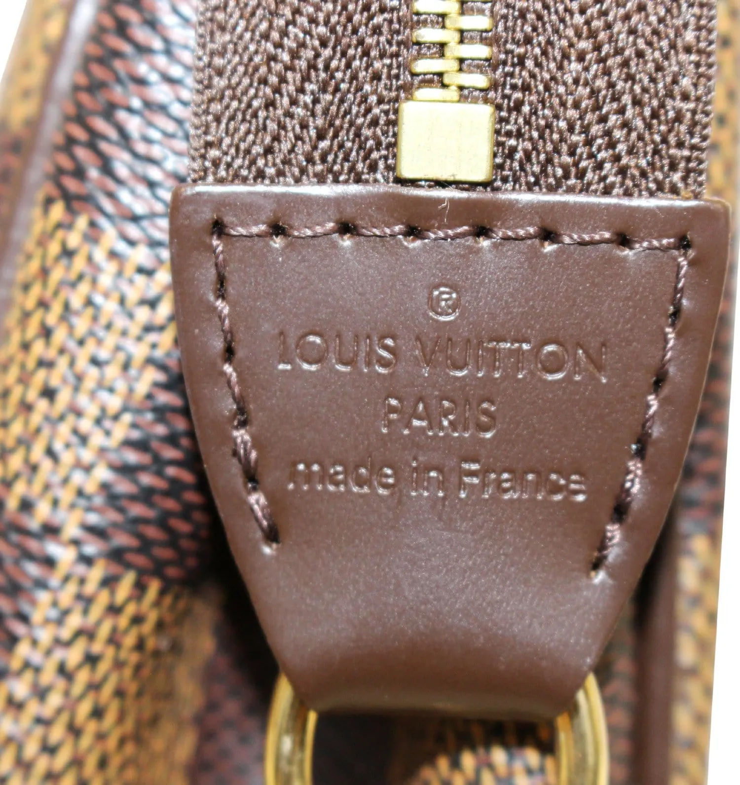 LOUIS VUITTON Damier Ebene Pochette Eva Clutch Shoulder Crossbody Bag