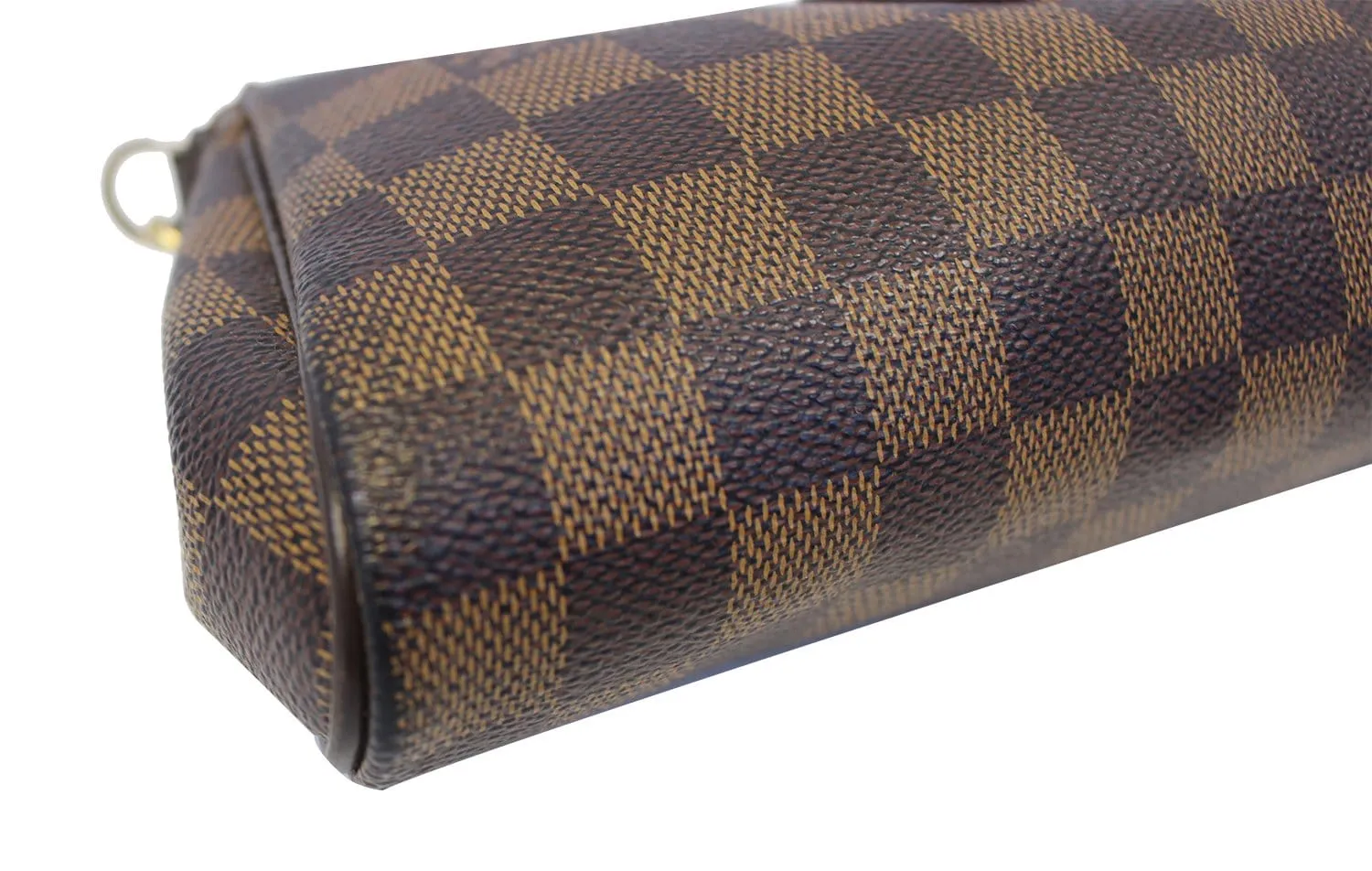 LOUIS VUITTON Damier Ebene Pochette Eva Clutch Shoulder Crossbody Bag