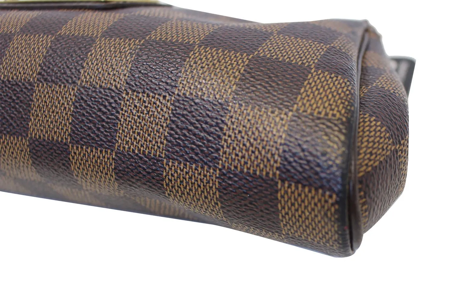 LOUIS VUITTON Damier Ebene Pochette Eva Clutch Shoulder Crossbody Bag
