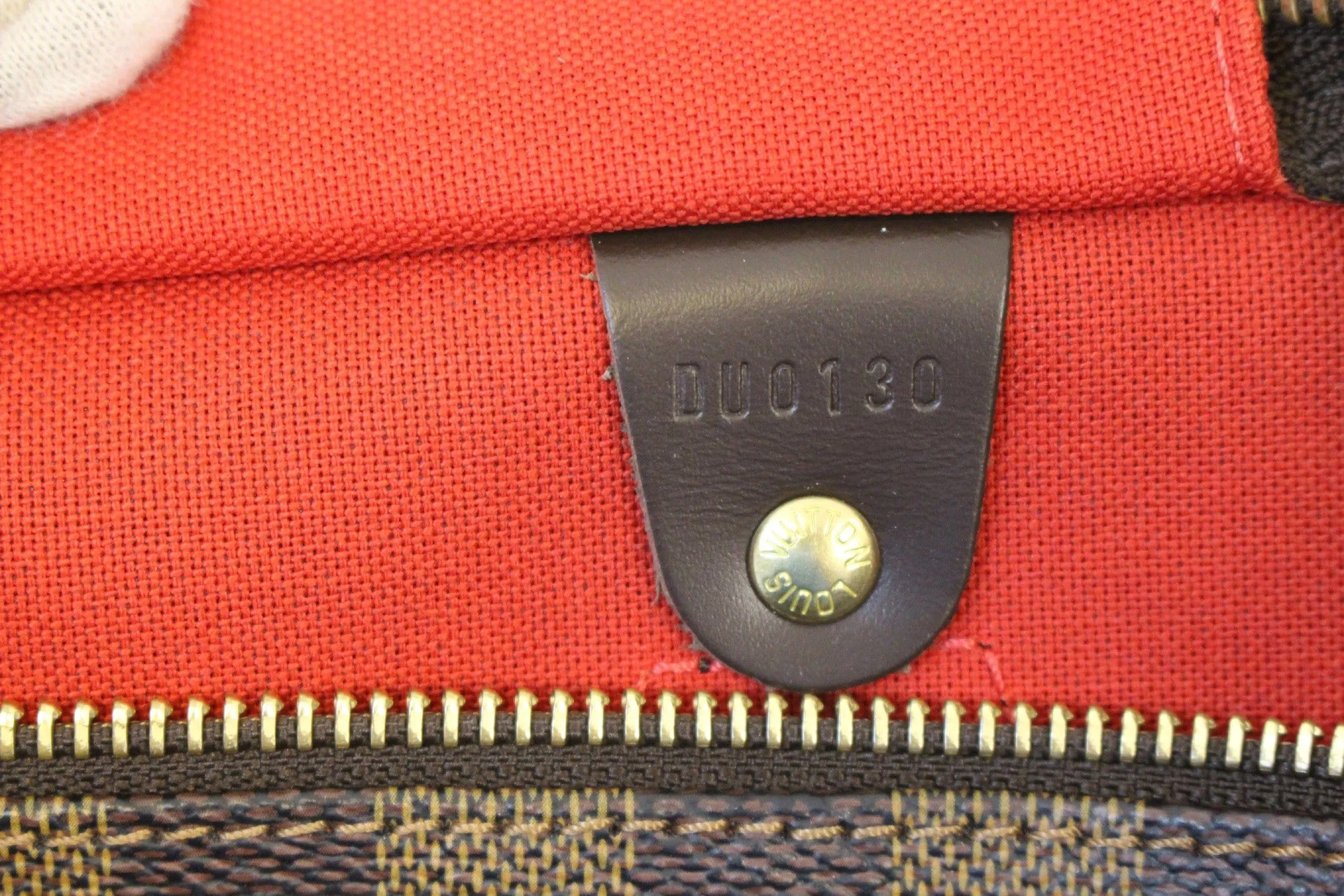 LOUIS VUITTON Damier Ebene Speedy 35 Handbag