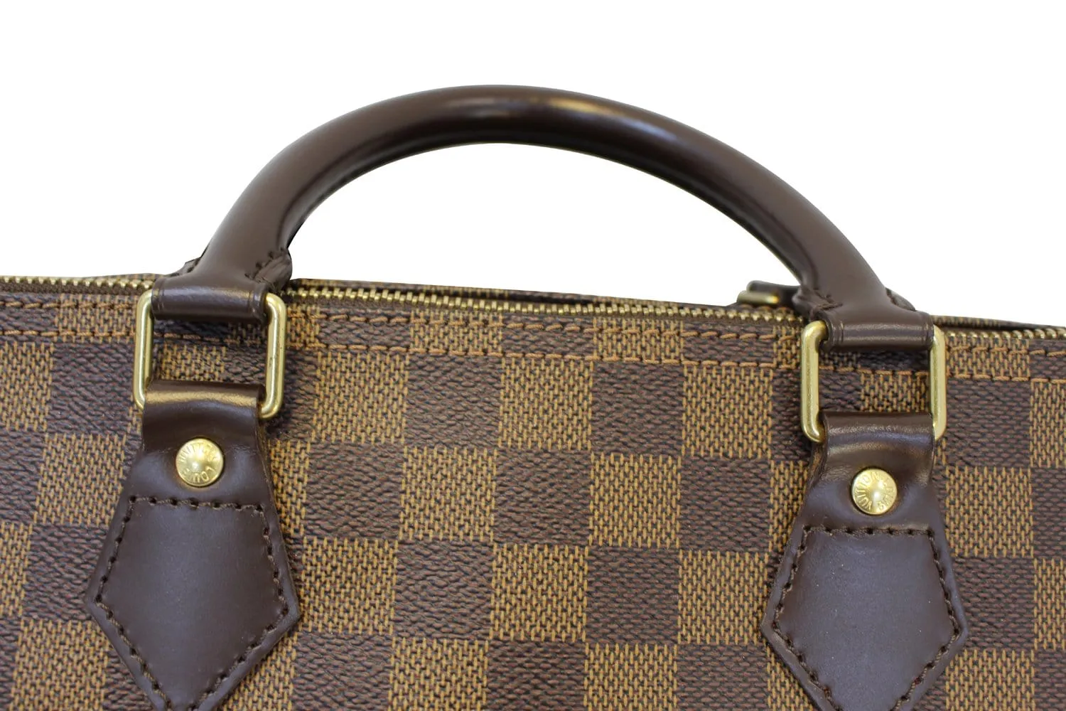 LOUIS VUITTON Damier Ebene Speedy 35 Handbag