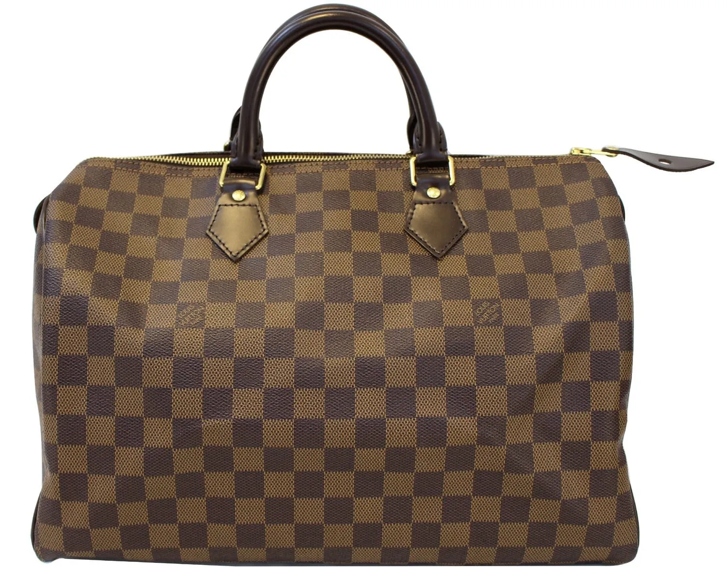 LOUIS VUITTON Damier Ebene Speedy 35 Handbag