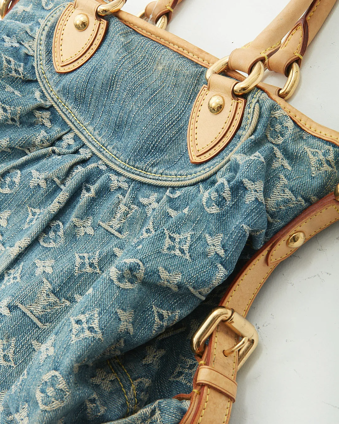 Louis Vuitton Denim Monogram Neo Cabby MM Bag