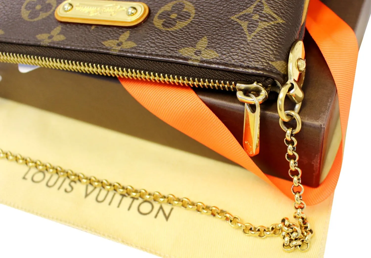 LOUIS VUITTON Monogram Canvas Milla MM Clutch Bag