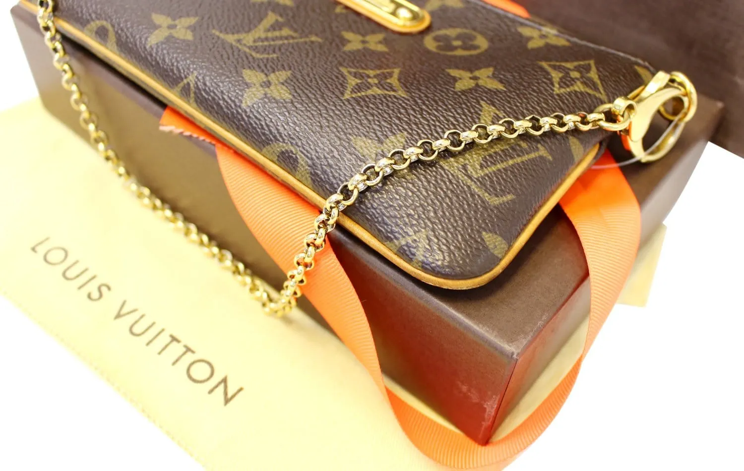 LOUIS VUITTON Monogram Canvas Milla MM Clutch Bag
