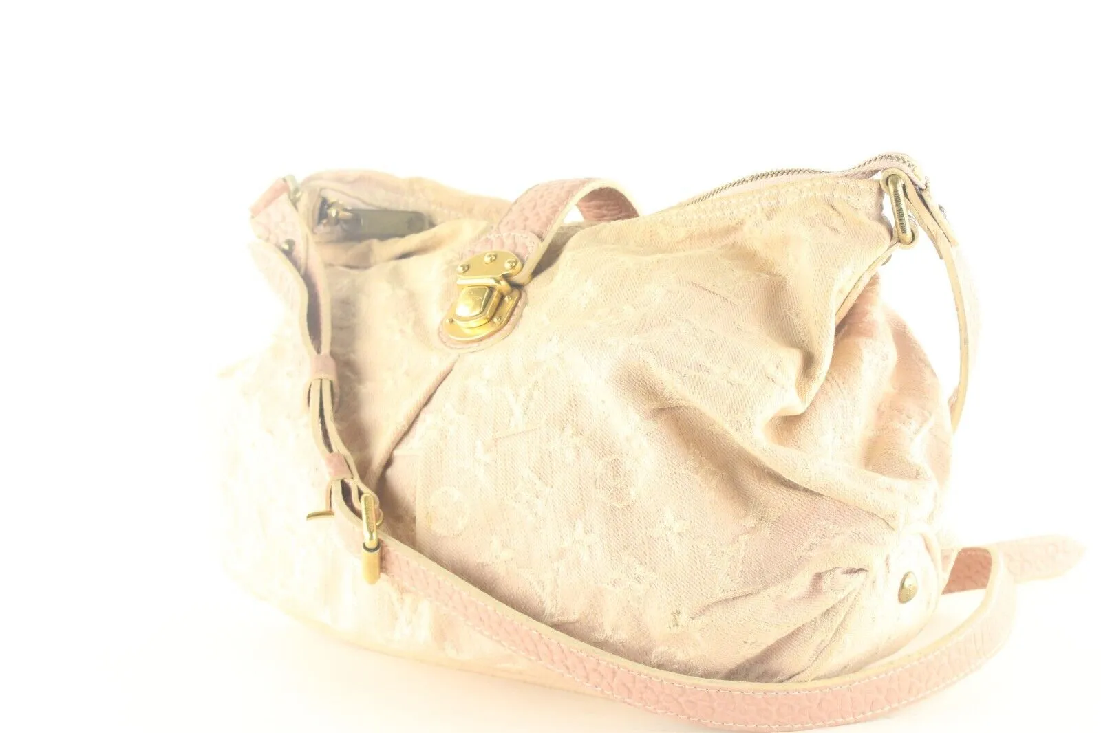 Louis Vuitton Pink Denim Monogram Slightly Messenger 3LK103K