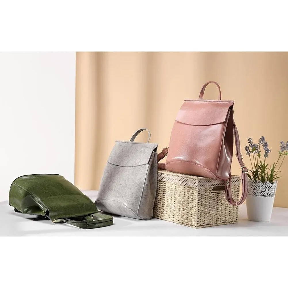 <bold>Fashion Backpack  <br>Genuine-Leather