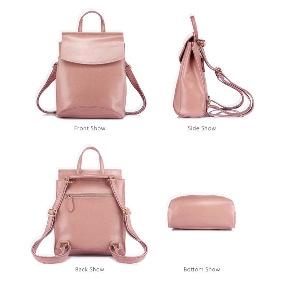 <bold>Fashion Backpack  <br>Genuine-Leather