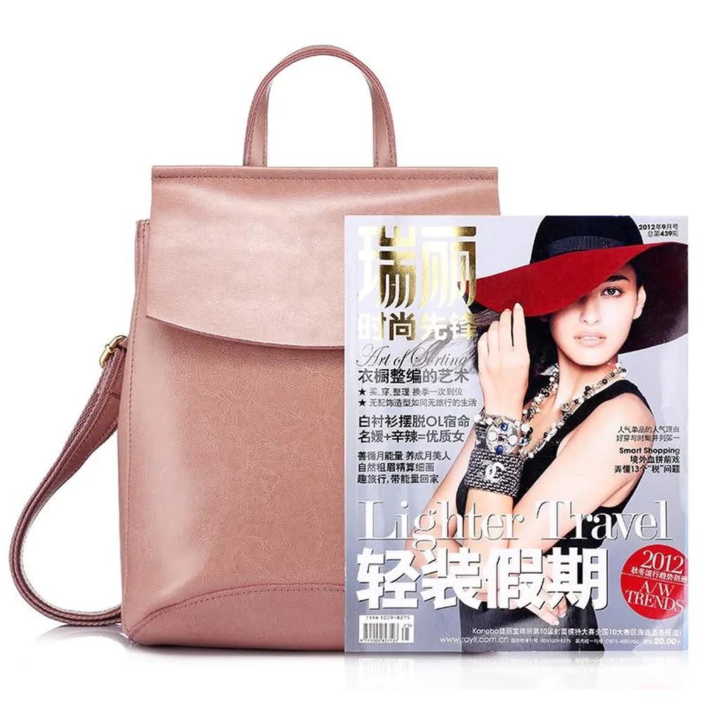 <bold>Fashion Backpack  <br>Genuine-Leather