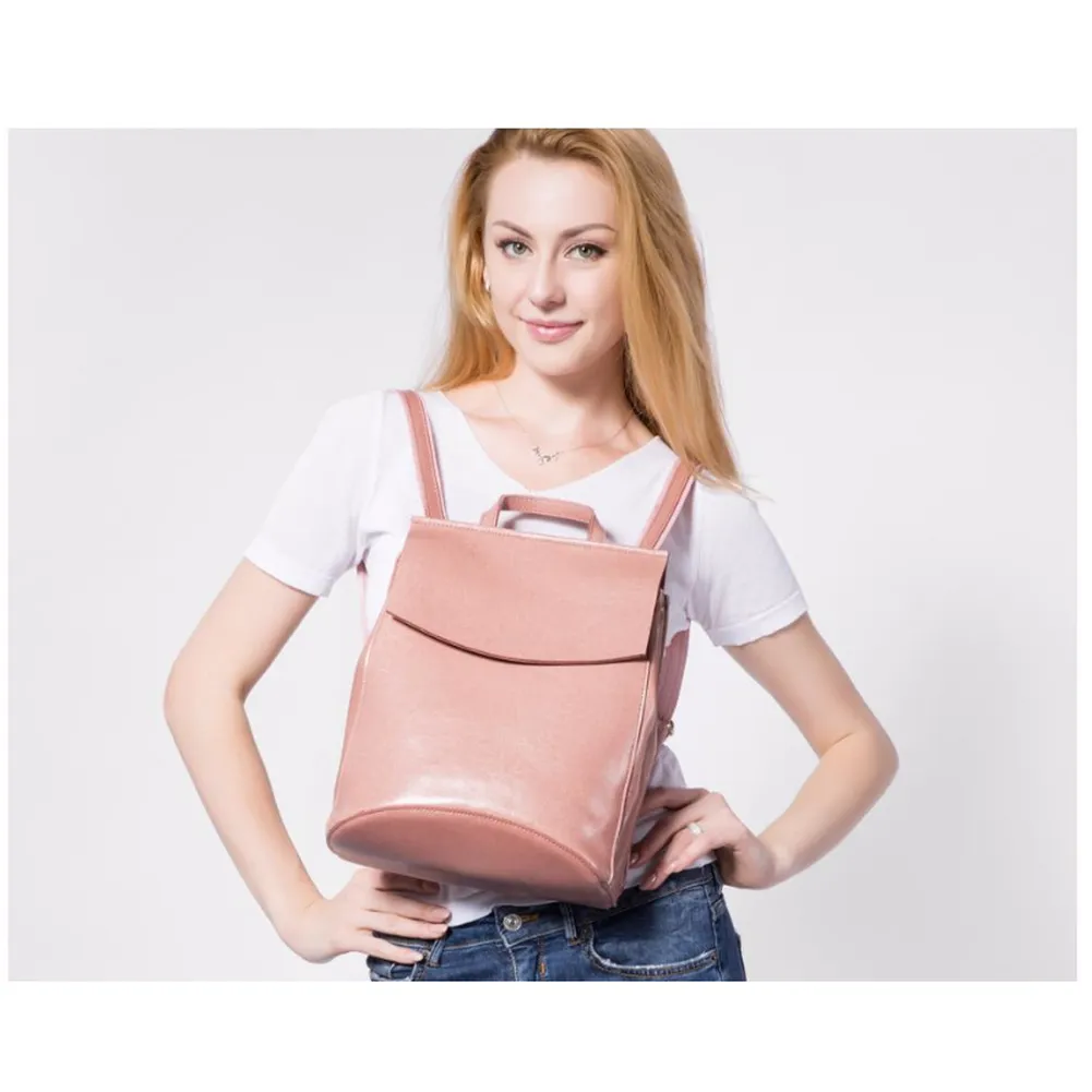 <bold>Fashion Backpack  <br>Genuine-Leather