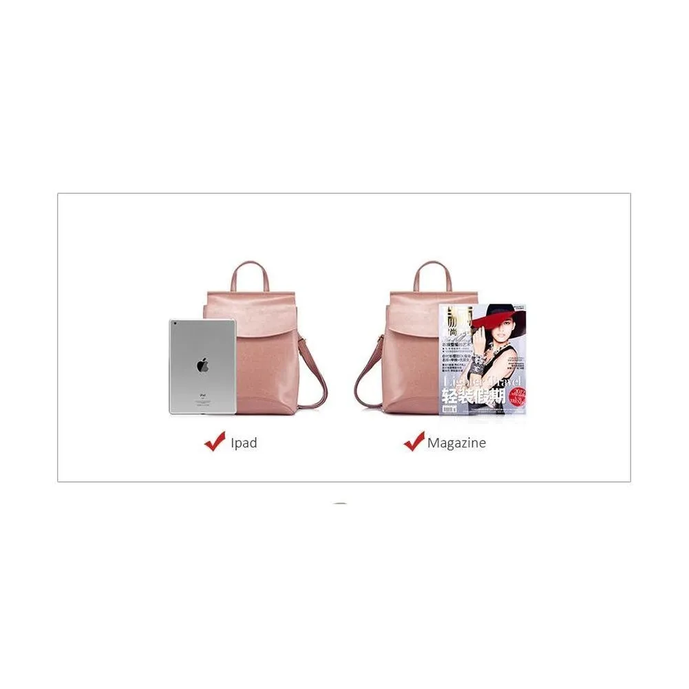 <bold>Fashion Backpack  <br>Genuine-Leather
