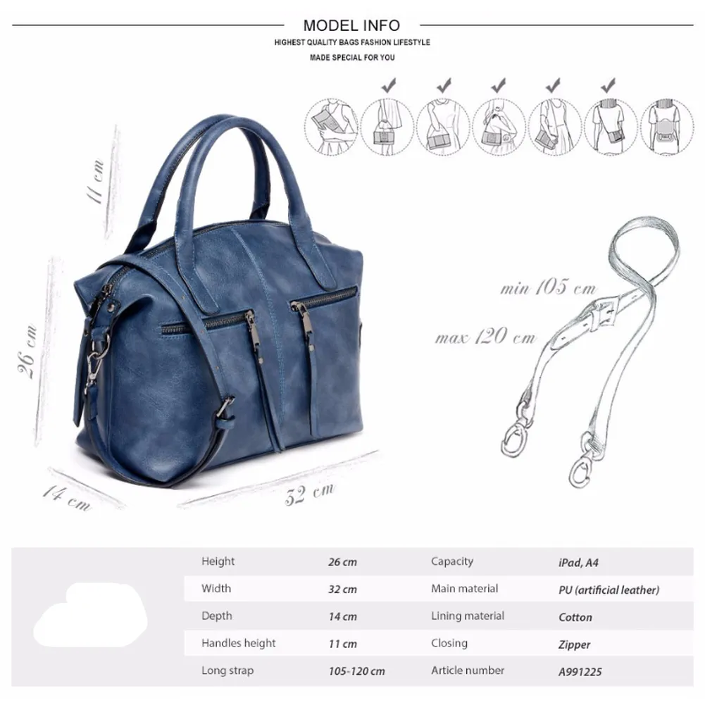 <bold>messenger / Shoulder Bag  <br>Vegan-Leather