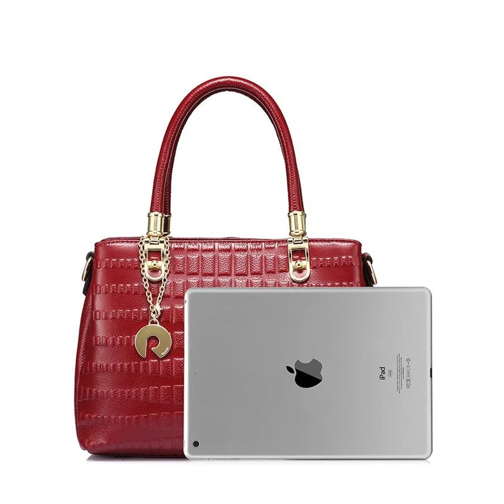 <bold>Top-Handle / Crossbody Bag <br>Genuine-Leather
