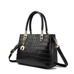 <bold>Top-Handle / Crossbody Bag <br>Genuine-Leather