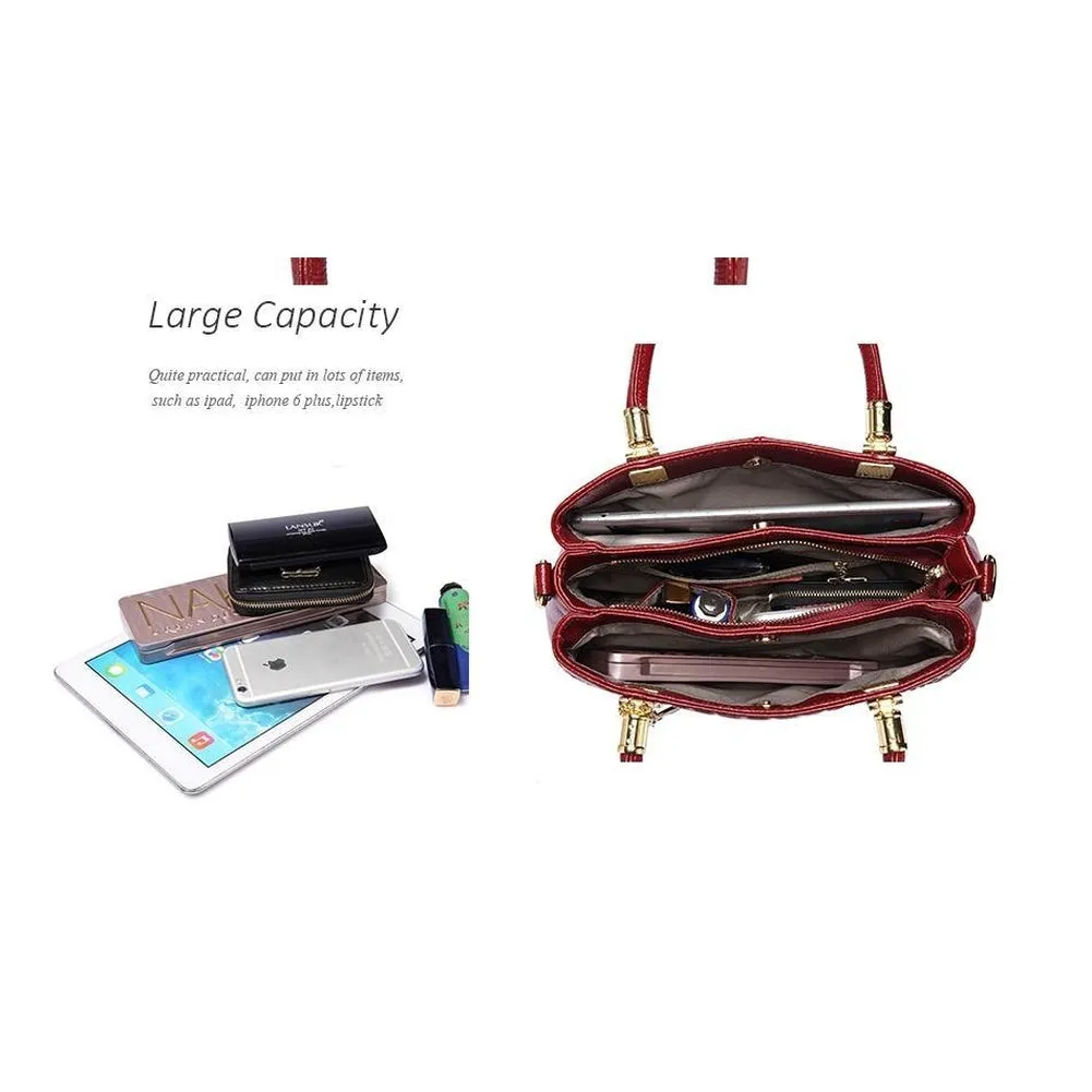 <bold>Top-Handle / Crossbody Bag <br>Genuine-Leather