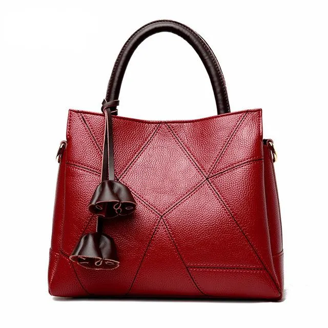 <bold>Tote / Crossbody Bag <br>Genuine-Leather