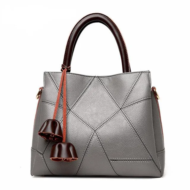 <bold>Tote / Crossbody Bag <br>Genuine-Leather