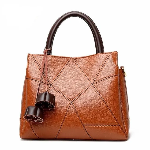 <bold>Tote / Crossbody Bag <br>Genuine-Leather