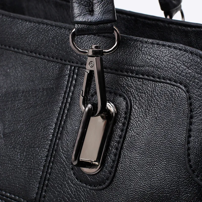 <bold>Tote  / Crossbody Bag <br>Genuine-Leather